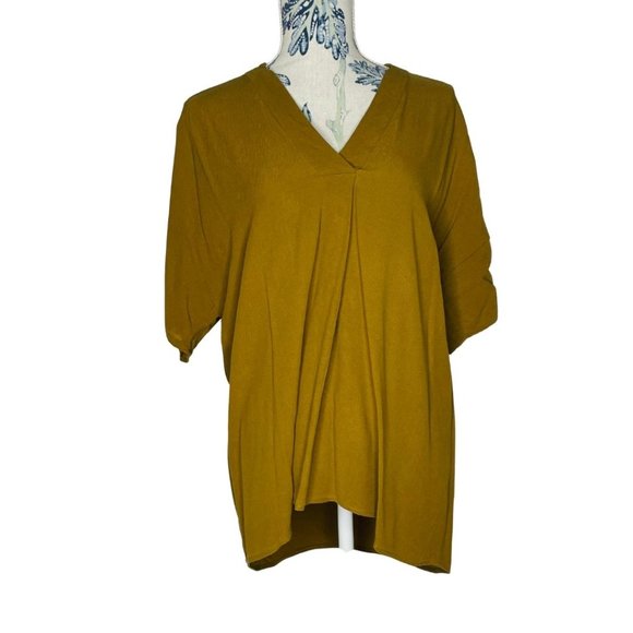 Seed Heritage Tops - Seed Heritage Dark Khaki Green Blouse Size 12
